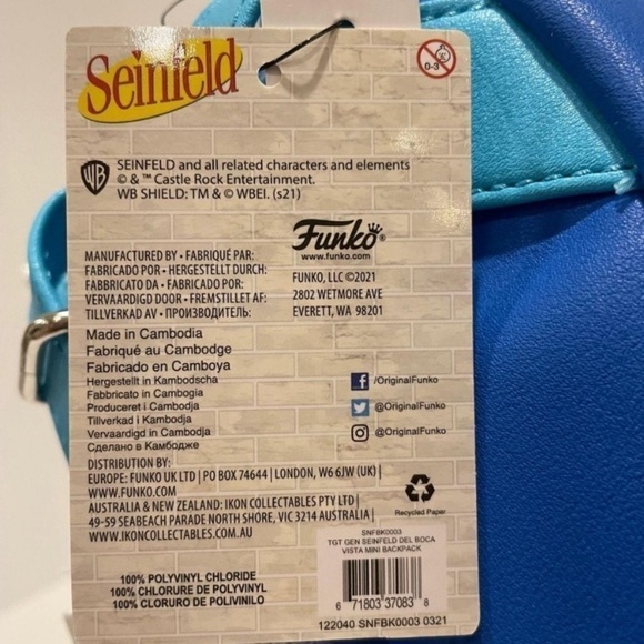 Seinfeld New Greetings from Del Boca Vista Mini Backpack NWT main image 2